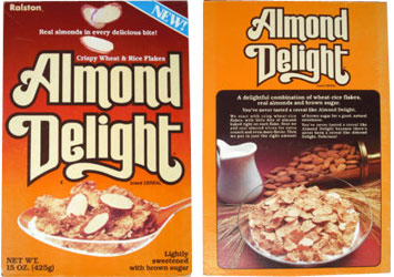 Almond Delight Cereal Box