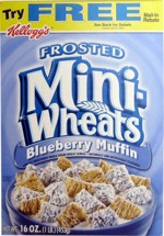 Blueberry Muffin Mini-Wheats: Front