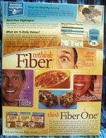 Fiber One Frosted Shredded Wheat - Back