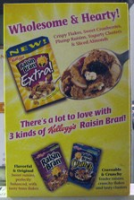 Rasin Bran Extra! Cereal Box - Back