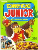 Donkey Kong Junior Cereal Box