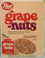 1984 Post Grape-Nuts Box