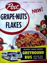 Grape Nut Flakes Box - Bus Model