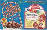 Vanilla Ice Cream Cones With Gumballs