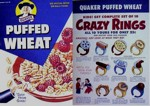 Puffed Wheat Crazy Rings Box