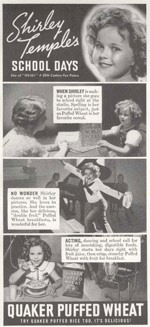 1937 Quaker Puffed Wheat Ad