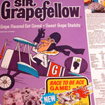 Sir Grapefellow Race to be Ace Cereal Box
