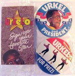 Urkel For President Campaign Buttons