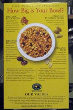 Flax Plus Pumpkin Raisin Crunch Box - Back