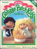 1985 Cabbage Patch Kids Cereal Box