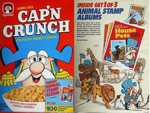 Cap'n Crunch Animal Stamps Box