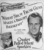 Alan Ladd Wheat Sparkies Ad