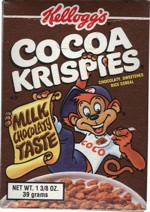 Cocoa Krispies Individual Serving Box